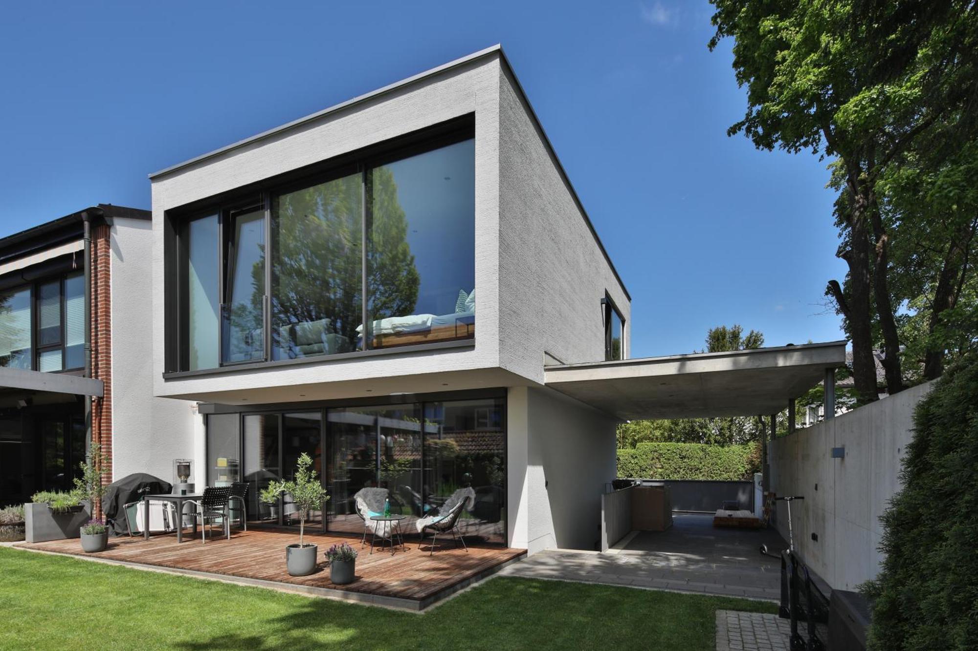 Moderne Studio-Wohnung Gersthofen Buitenkant foto