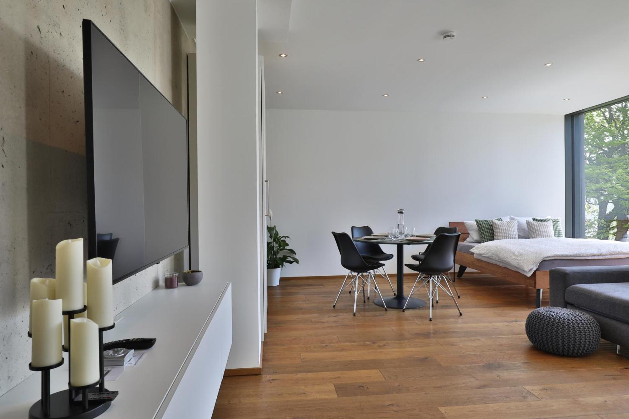 Moderne Studio-Wohnung Gersthofen Buitenkant foto