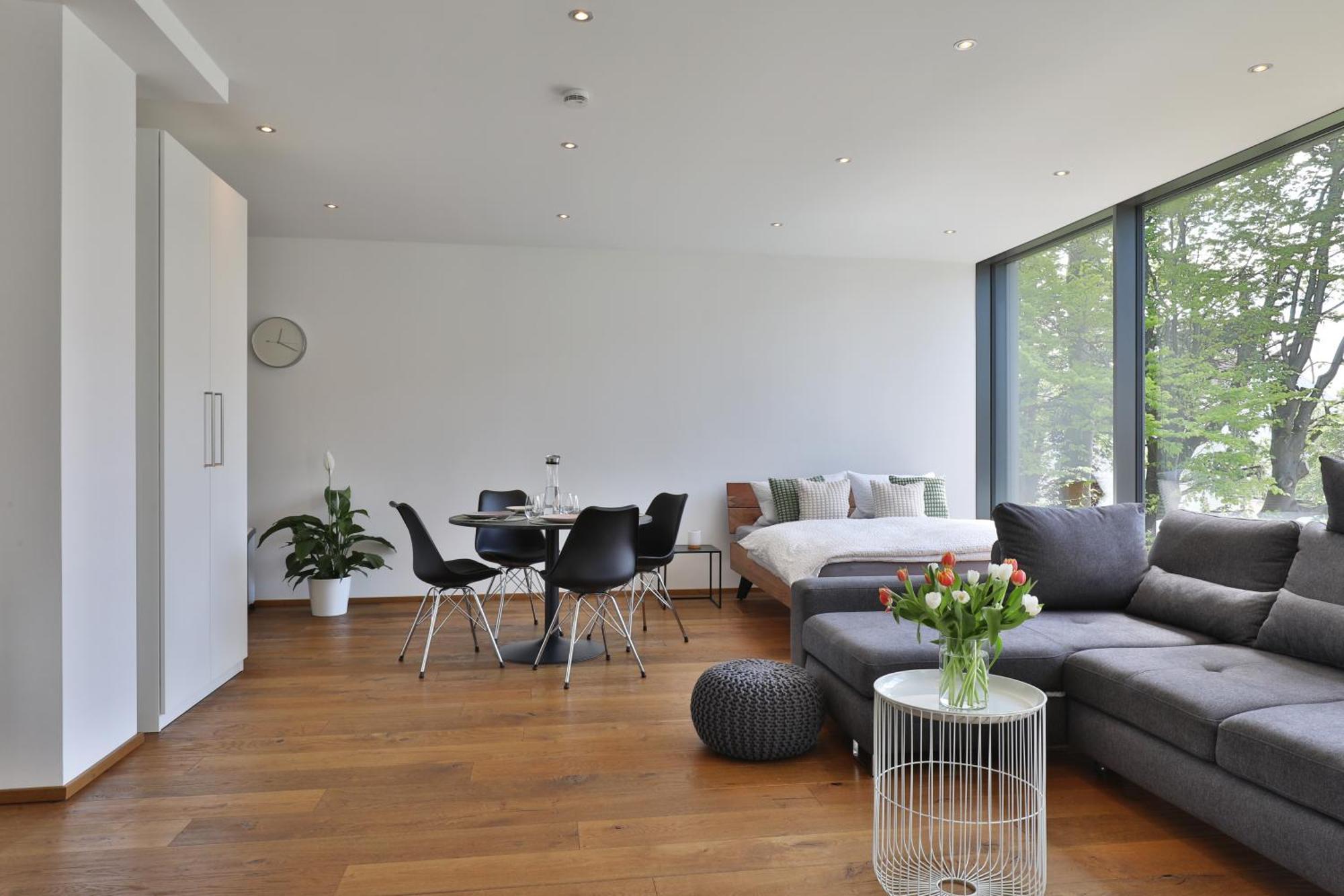 Moderne Studio-Wohnung Gersthofen Buitenkant foto